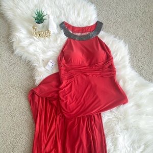 New Red Long Dress